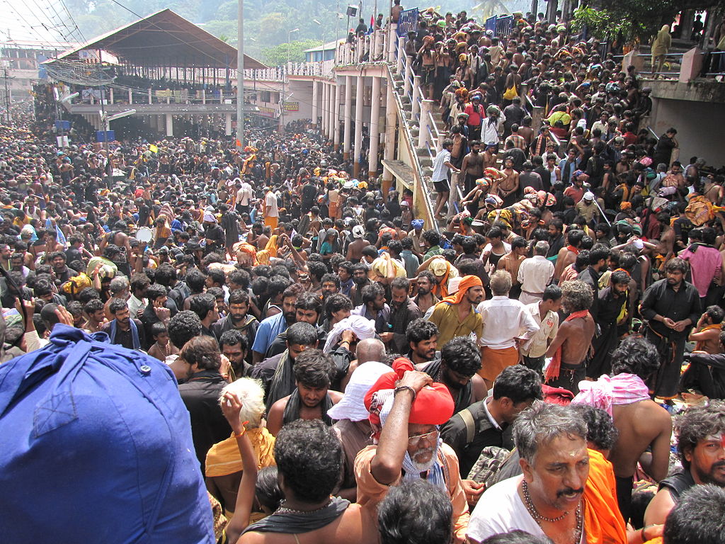 The usual rush during pilgrimage at Sabarimala 