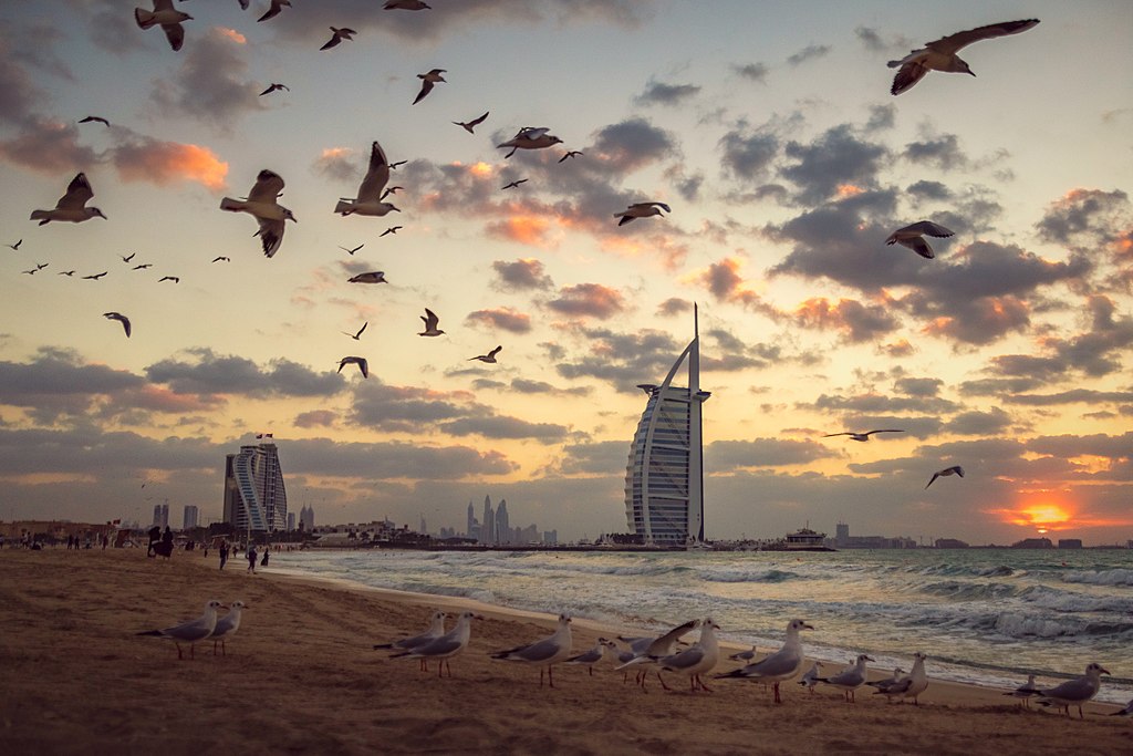 jumeirah beach sunset