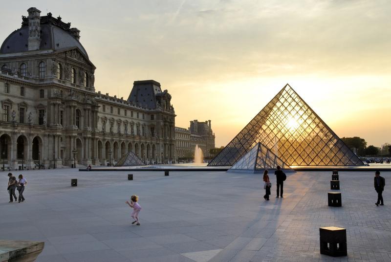 The majestic and iconic Louvre Museum