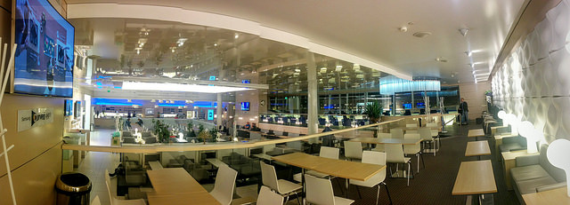 Finnair lounge at Helsinki