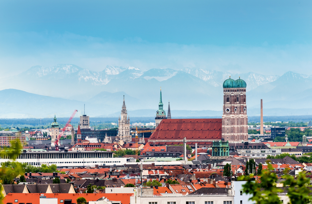 Alps view from Munich -Best Scenic Routes for Your First Road Trip in Germany
