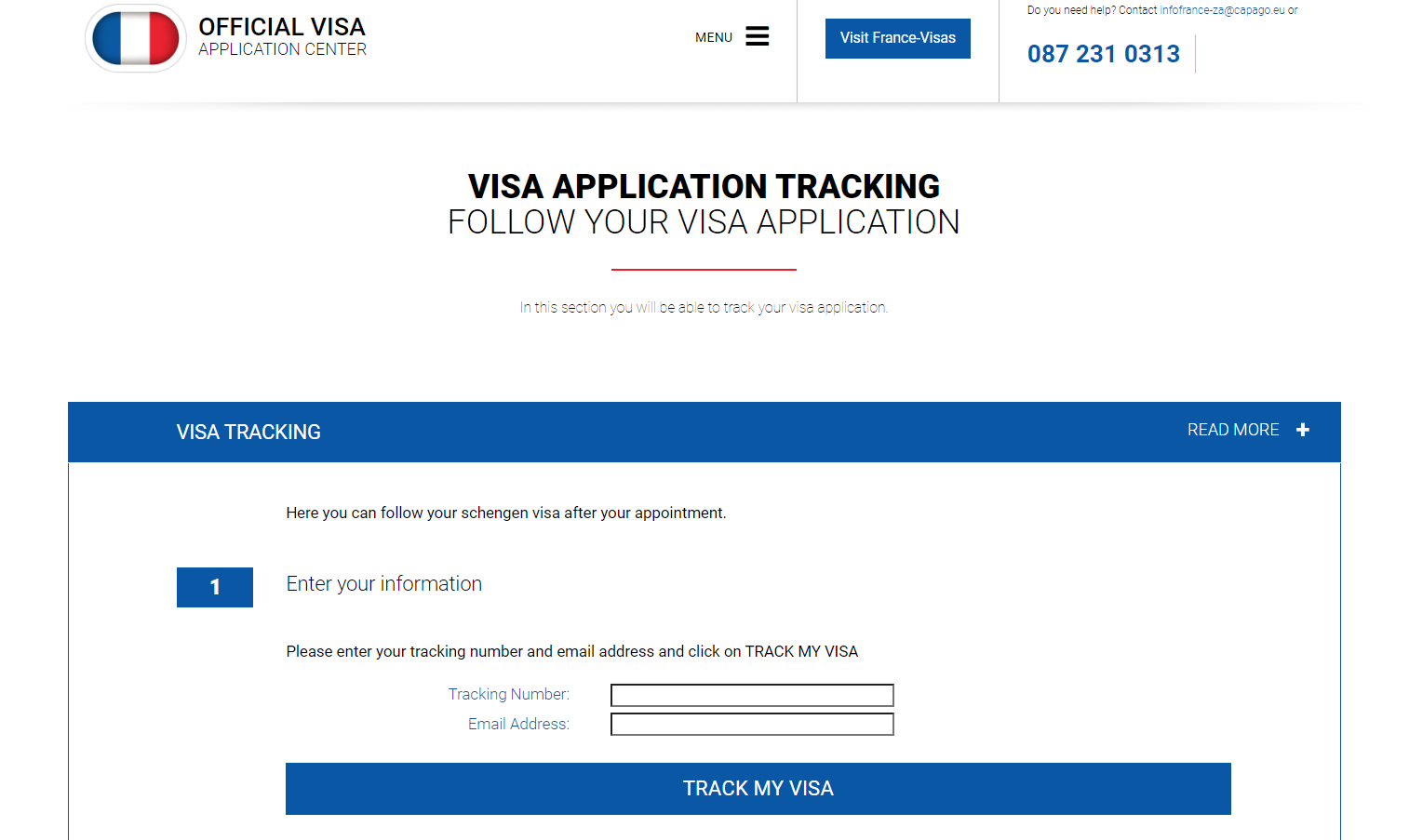 france tourist visa login