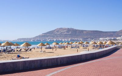 Main beach of Agadir city