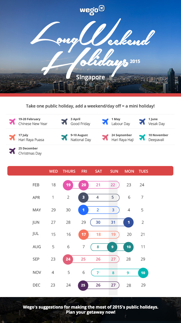 Singapore Public Holidays 2015